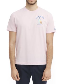 T-Shirt MC2 Saint Barth Portofino Rosa