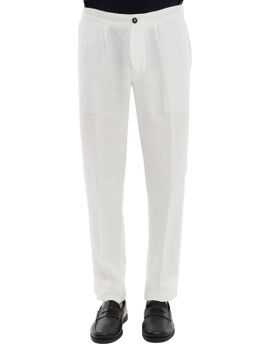 Pantalaccio Devore Incipit Lino Bianco
