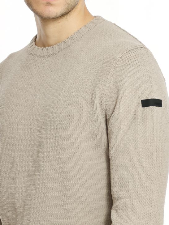 maglione-rrd-cinematt-round-knit-beige-w25160-87