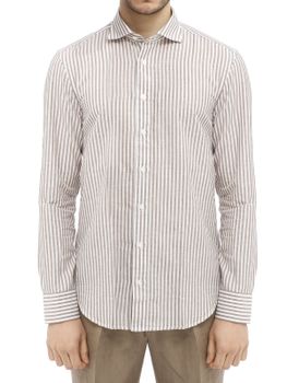 Shirt Bastoncino Striped Brown