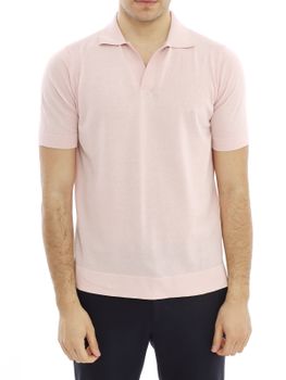 Polo Shirt Filippo De Laurentiis Crepe Pink