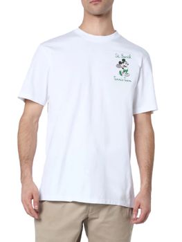 T-Shirt MC2 Saint Barth Stampata Bianco
