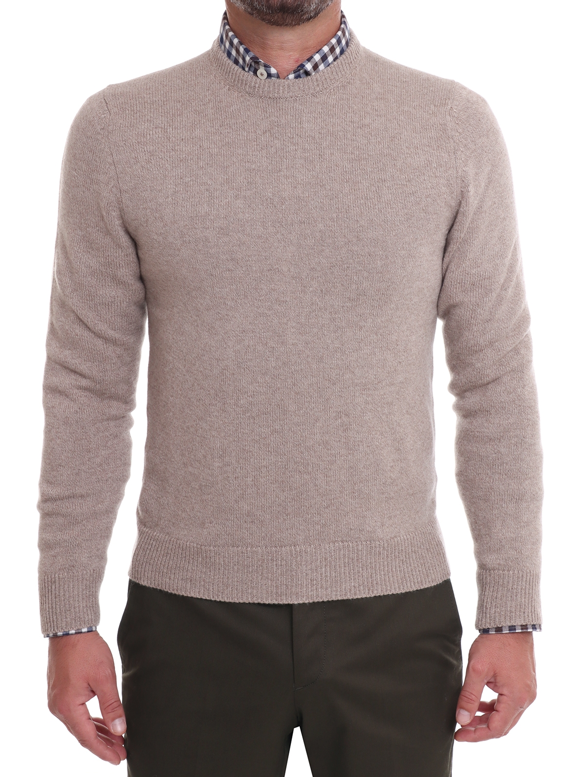 Malo Maglia Malo Cashmere Beige Promozione Limitata Abbigliamento