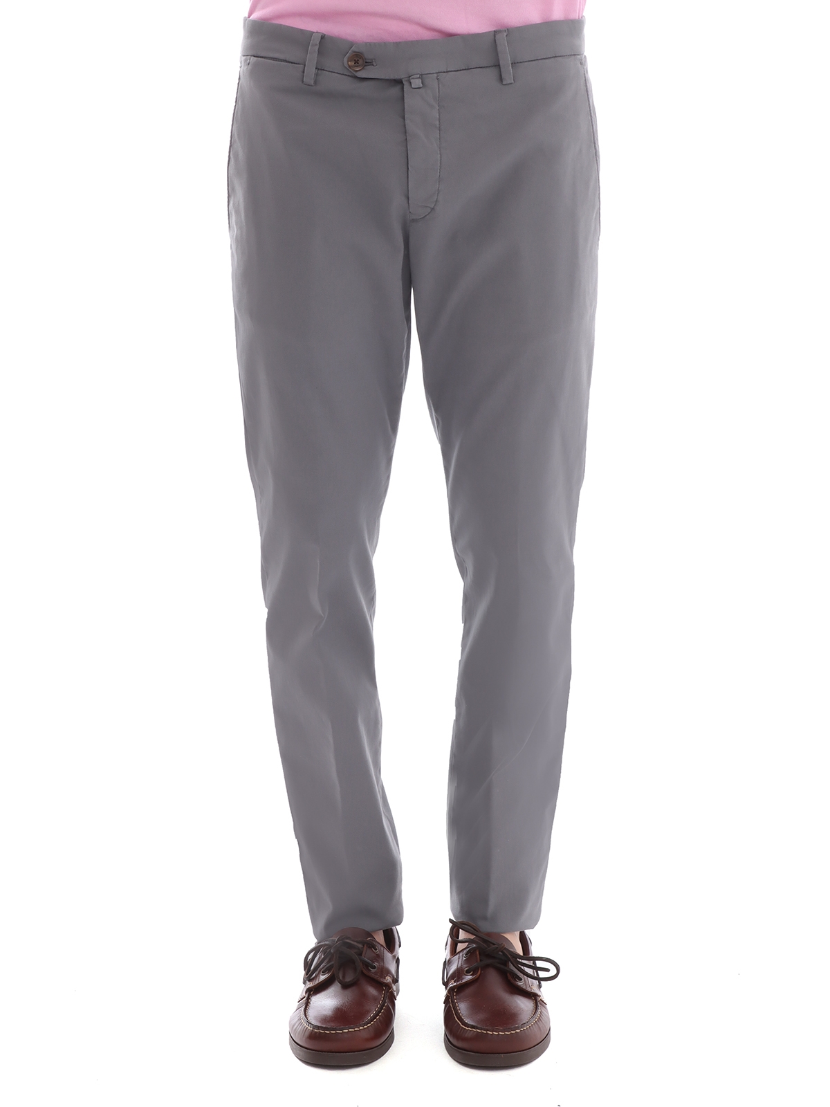 Briglia 1949 Pantaloni Briglia 1949 Micro Canvas Grigio Qualità